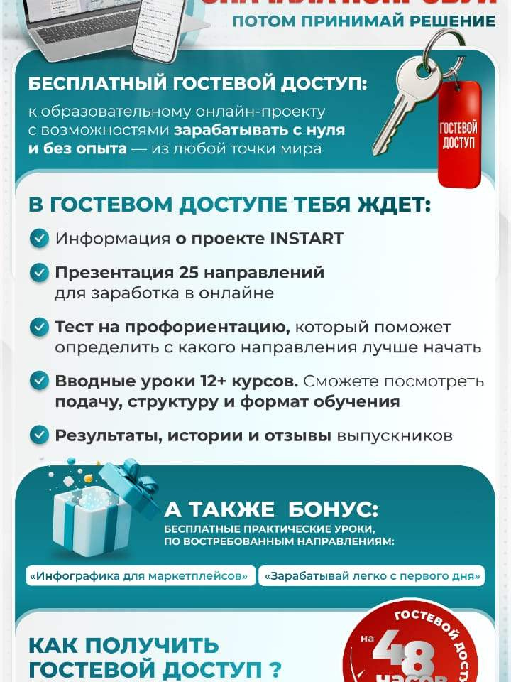 Гостевой ключ на 48 часов